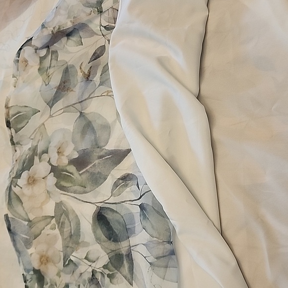 Rachel Zoe Elegant Sage Floral Skirt - Picture 9 of 10